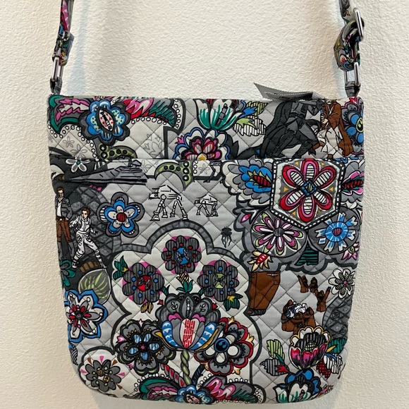 Vera Bradley | Gray Crossbody With Multi Color Star Wars & Floral Print - Picture 7 of 15
